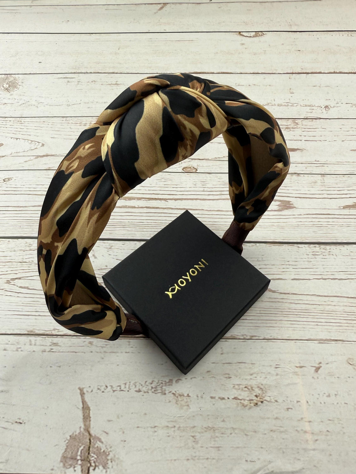 Leopard Print Padded Headband: Soft Cotton Hair Accessory