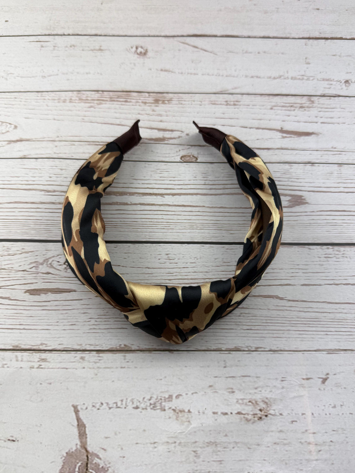 Leopard Print Padded Headband: Soft Cotton Hair Accessory