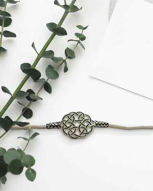 Beautiful Celtic Knot Braided Bracelet - Elegant Handcrafted Silver Accessory Wonderful Gift available at Moyoni Design