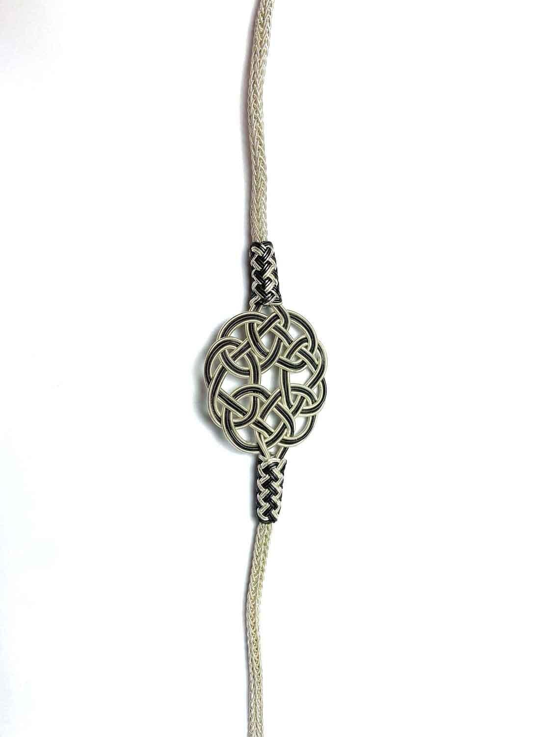 Delicate Celtic Knot Braided Bracelet - Elegant Handcrafted Silver Accessory Wonderful Gift available at Moyoni Design