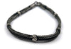 Trendy FOXTAIL CHAIN BRAID, Sterling Silver Handmade Bracelet, Weaved Layered Bracelet, Boho Bracelet, Custom Silver Bracelet available at Moyoni Design
