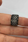 SILVER Handmade BRAIDED RING, Weaved Handmade Ring, Unisex Ring, Ring for Father, Anniversary Gift for him