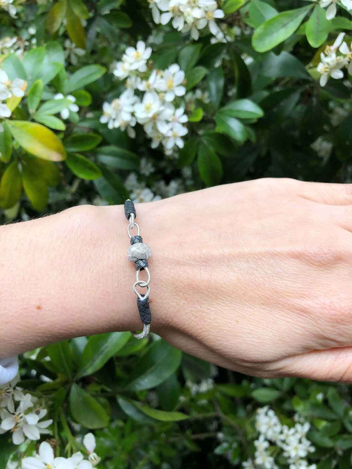 Two Toned Bracelet Silver as Mother's Gift
