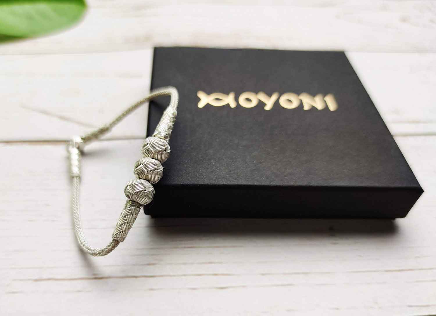 SILVER BRAIDED BRACELET for Women, Handmade Sterling Silver Bracelet, Special Handmade Bracelet, Anniversary Gift