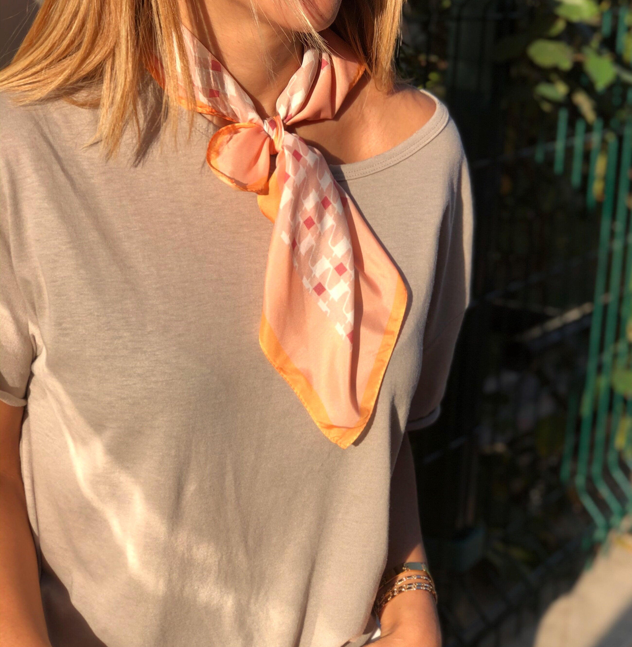 Soft and versatile silk blend scarf, great gift for women.