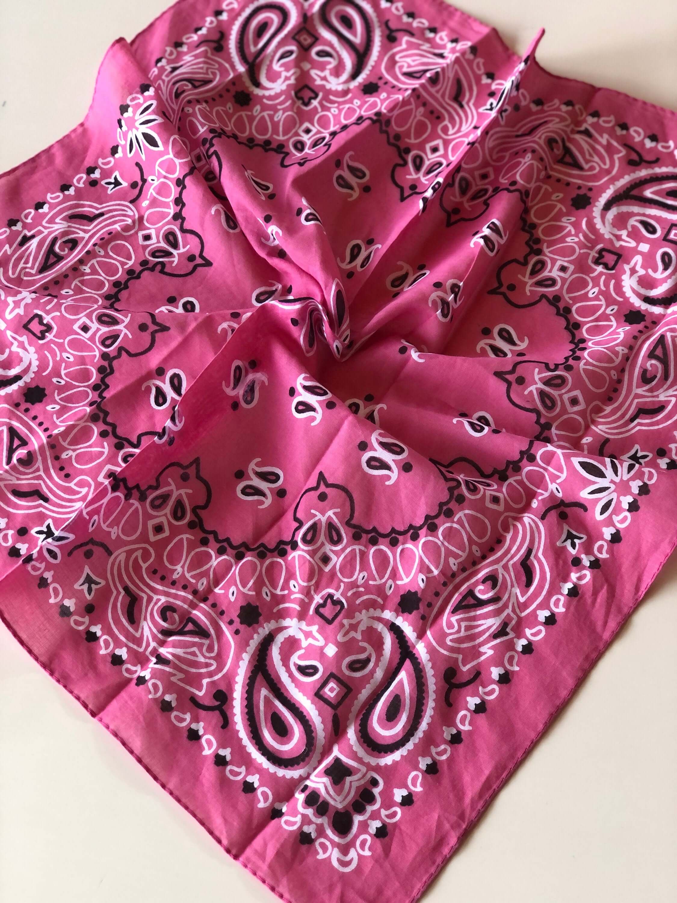 100% Cotton Scarf, Spring Scarf, Gift for Women, Head Scarf, Neck Scarf, Hair Scarf, Pink Printed Scarf Bandana