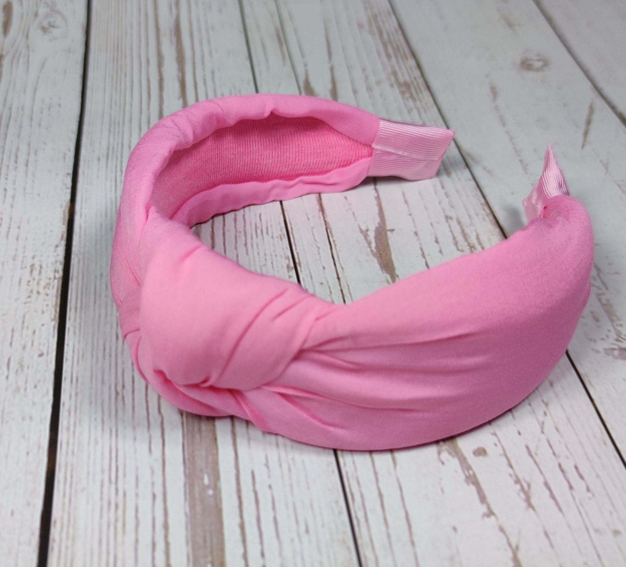 Light Pink Fashion Twist Headband - A classic, feminine headband in baby pink. Made with soft, comfortable viscose crepe.