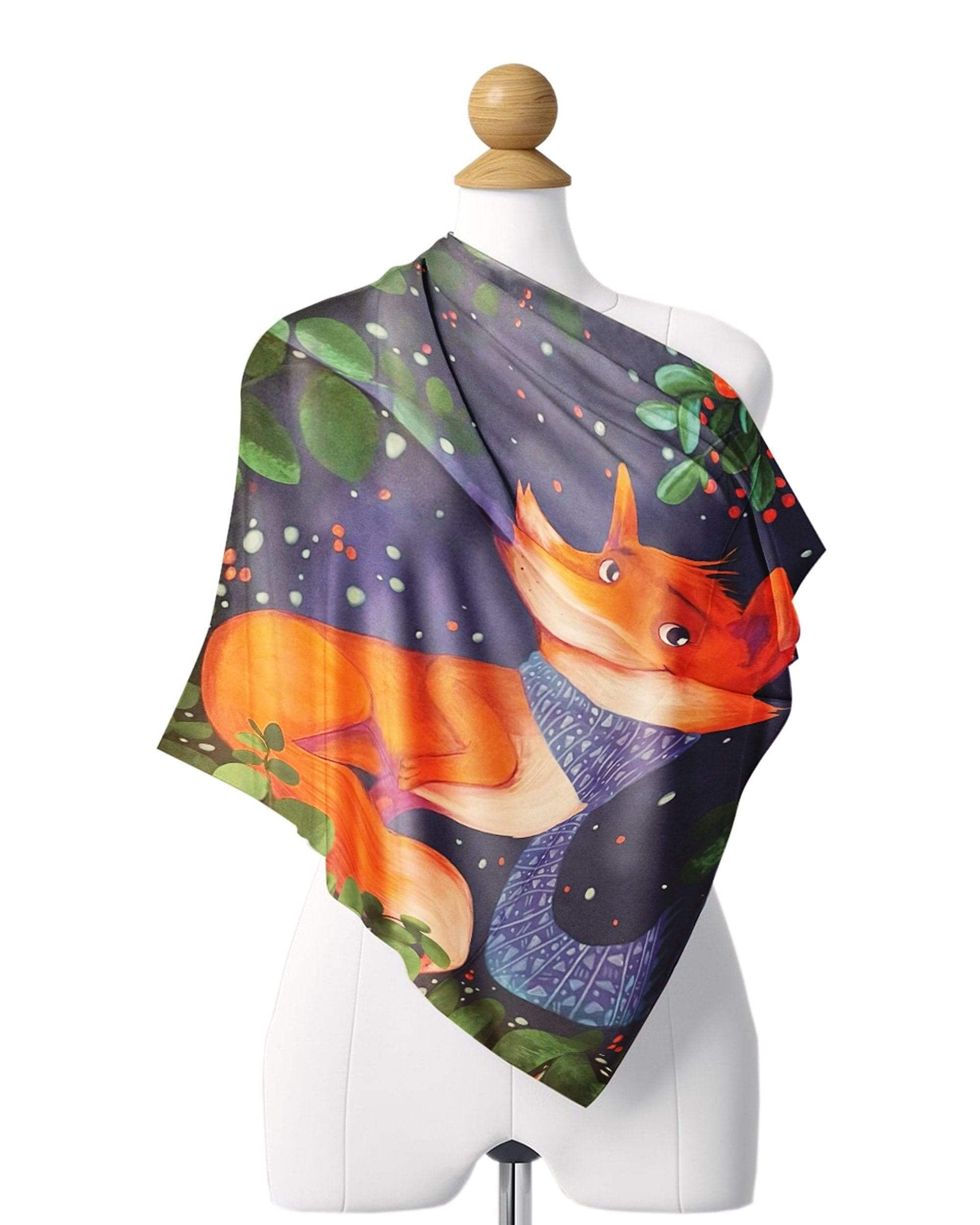 Create a fashion statement this winter with our hand-painted scarf. Made with high-quality fabric and beautiful details, this scarf is a must-have in any woman&#39;s wardrobe.