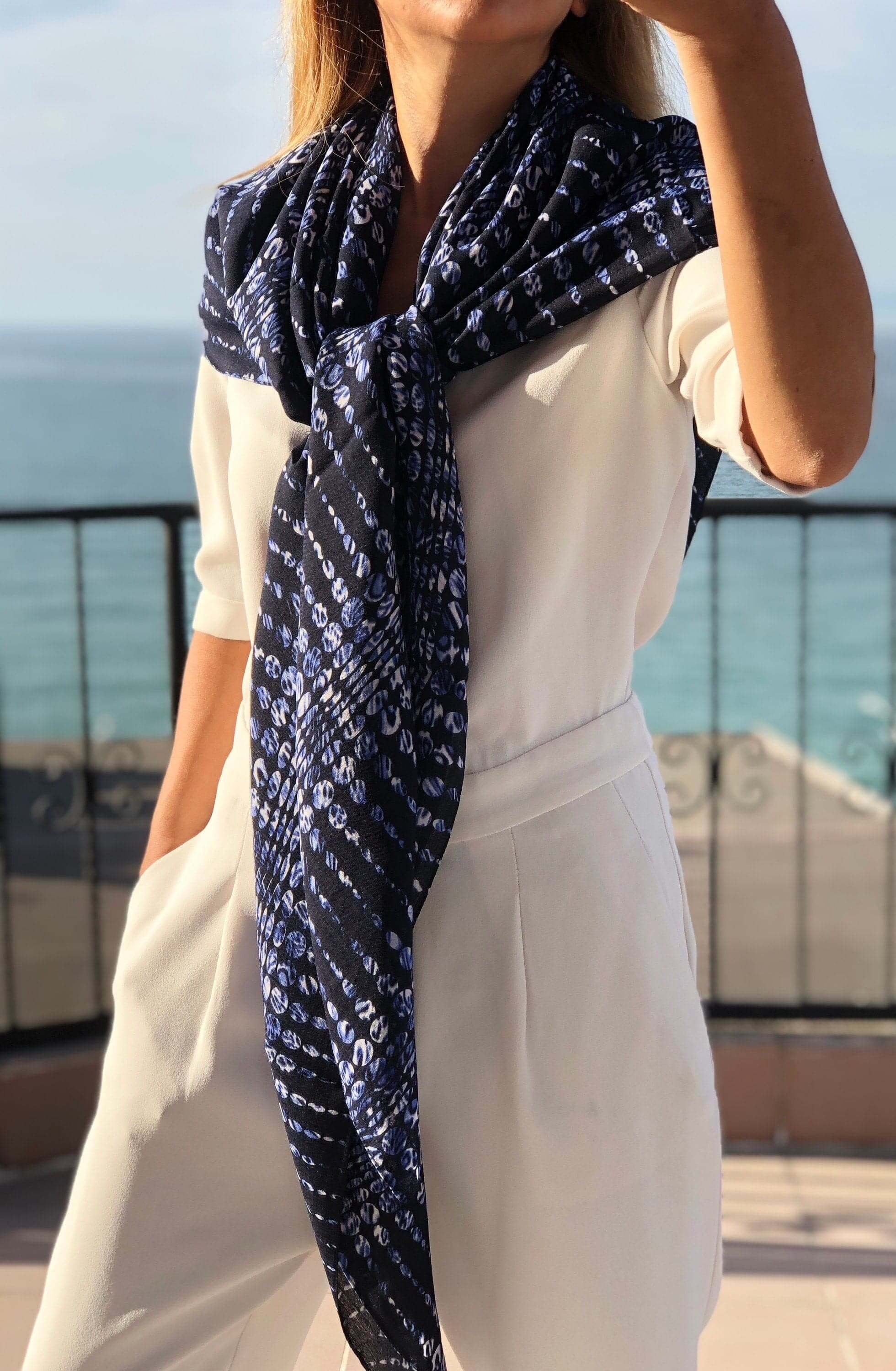 Soft and Lightweight Cotton Scarf - Ideal for travel and everyday wear.