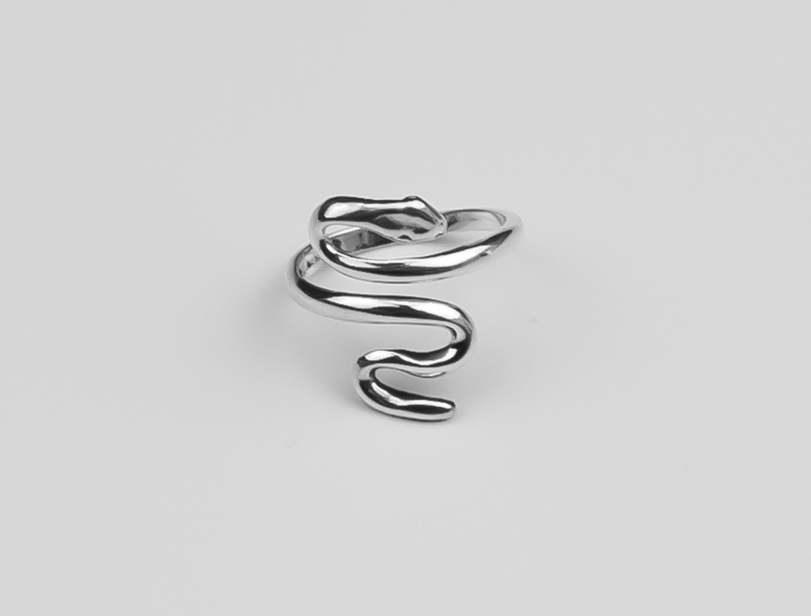 Silver 925 Snake Ring, Boho Silver Ring, Adjustable Silver Ring, Best Gift for Women, Sterling Silver Ring, Silver Animal Ring