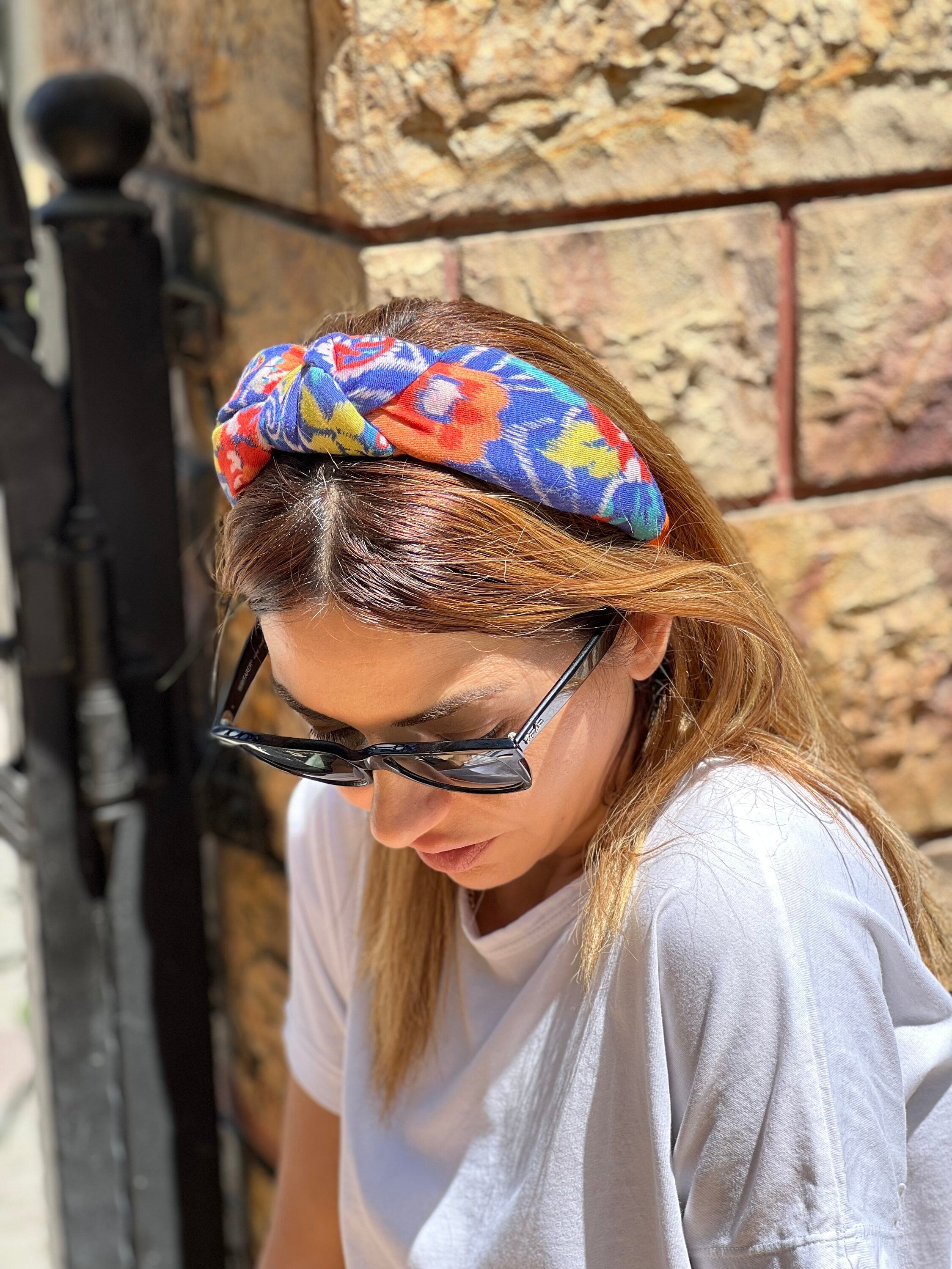 Colorful Ethnic Pattern Headband with Cotton Padding - Perfect for adding a pop of color to any outfit!
