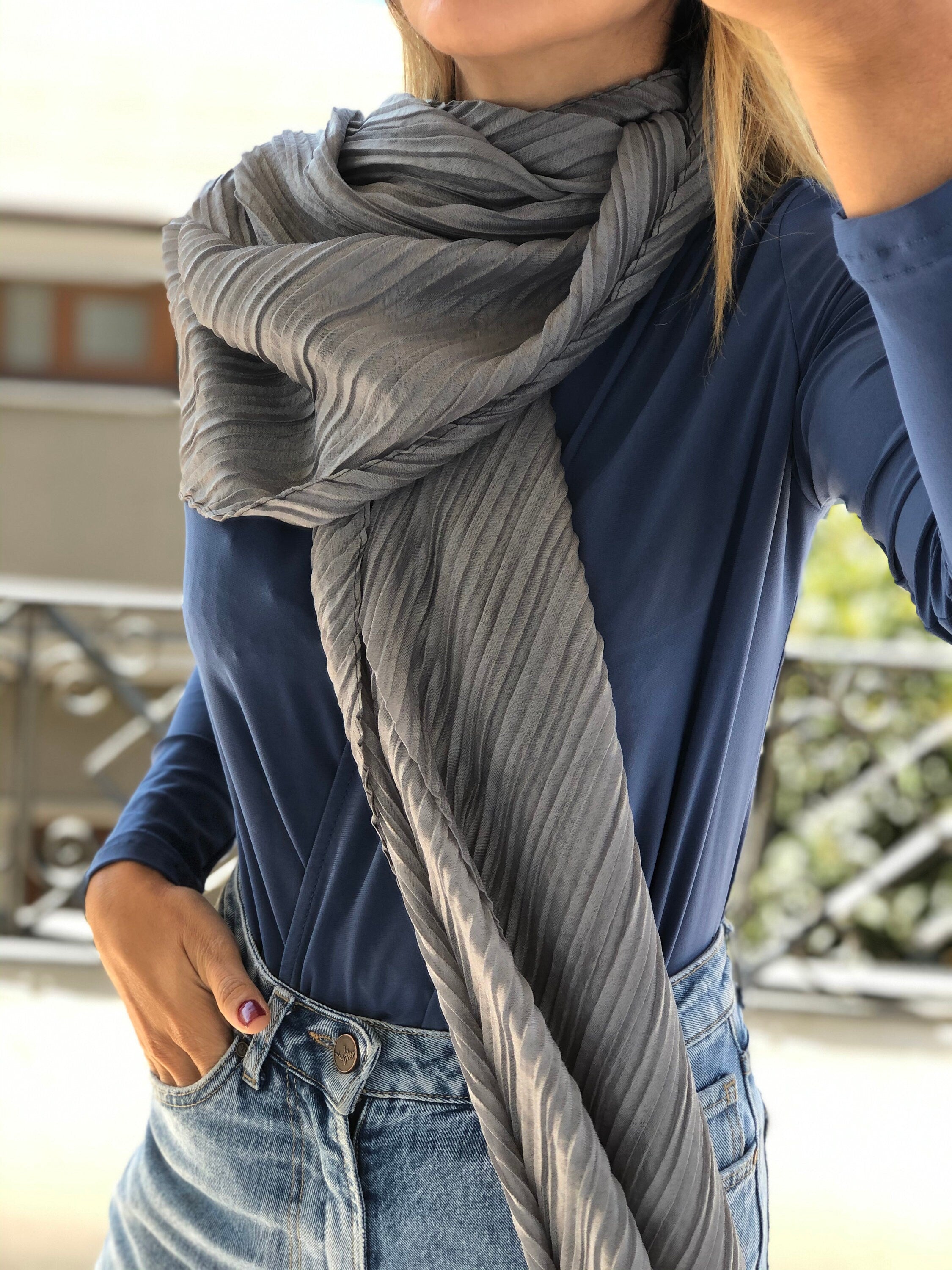 Viscose Cotton Scarf Shawl for Women - Perfect for Spring Autumn - Multiple Colours Available