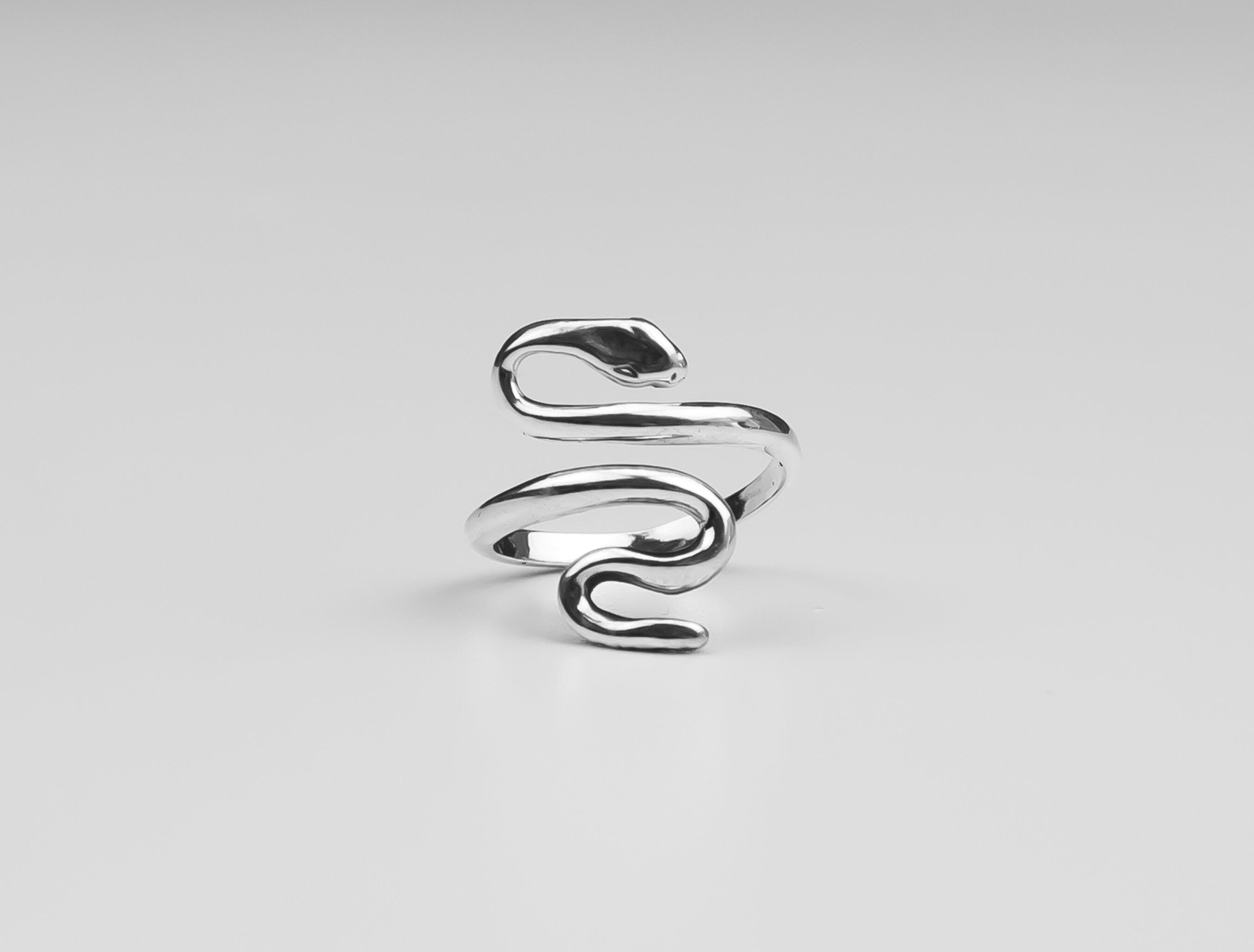 Silver 925 Snake Ring, Boho Silver Ring, Adjustable Silver Ring, Best Gift for Women, Sterling Silver Ring, Silver Animal Ring