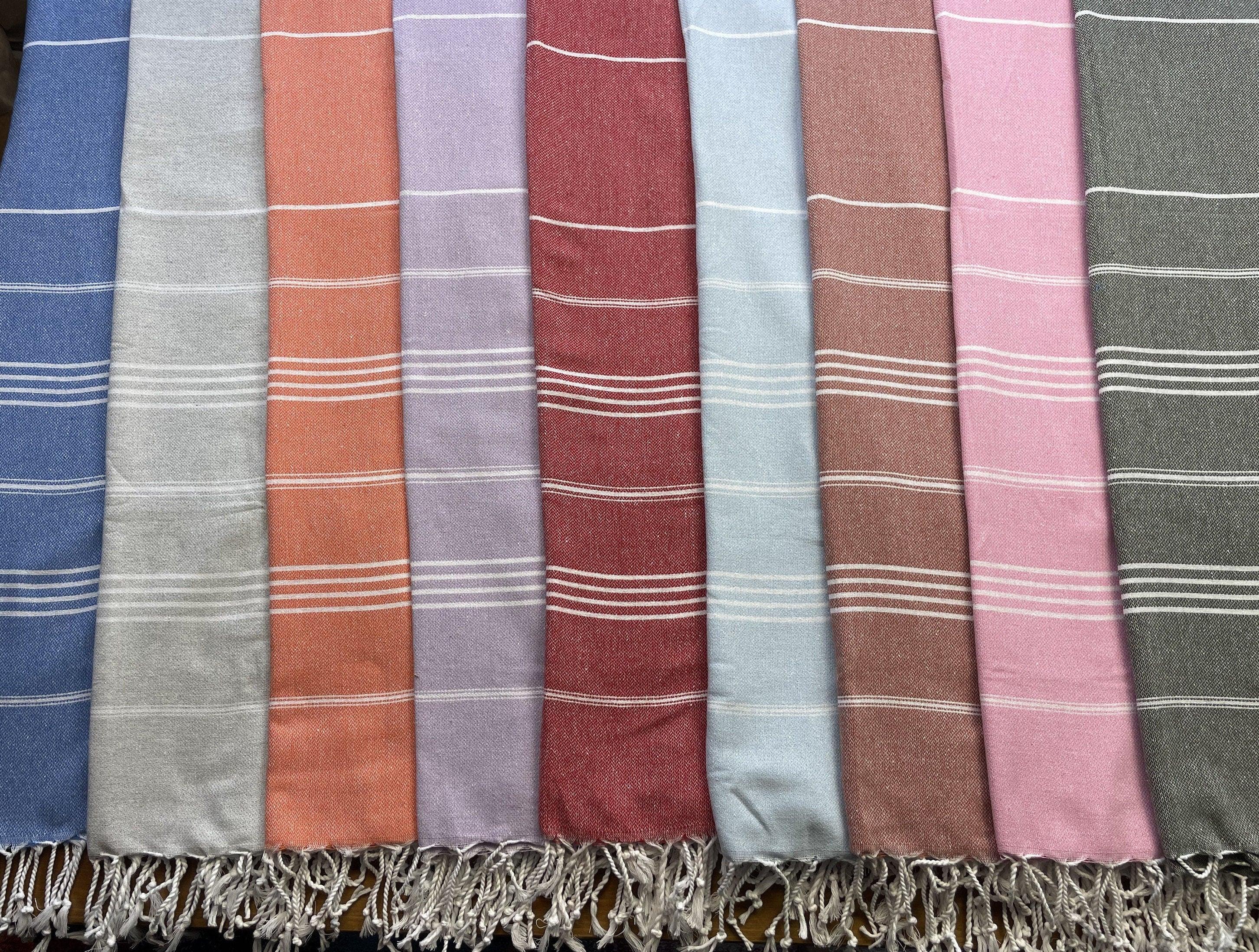 High-Quality Turkish Peshtemal Towel, Turkish Bath Towel, Cotton Bath Towel, 100% Cotton Towel, Turkish Towel Beach, Striped Peshtemal, Holiday Towels available at Moyoni Design