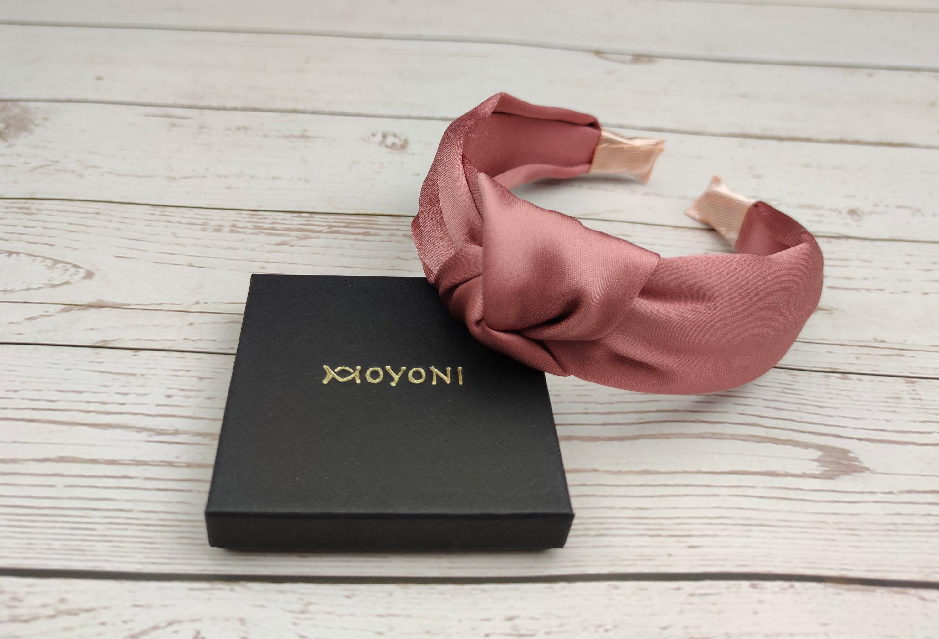 Beautiful Satin Salmon Pink Knotted Headband - Women's Fashionable Hair Accessory in Pastel Pink Turban Style available at Moyoni Design